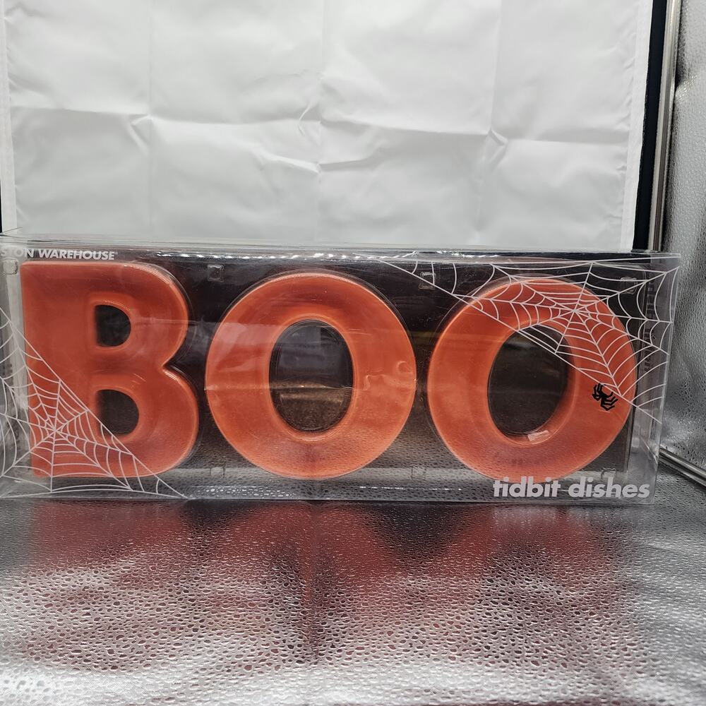 BOO Tidbit Halloween Candy Dishes